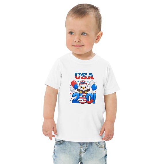 Kids USA 250th Anniversary T-Shirt, Toddler 4th of July Tee