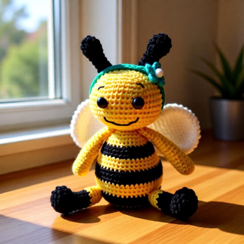 Crochet Bee Pattern PDF | Bumblebee Crochet Pattern PDF | Easy Beginner ...