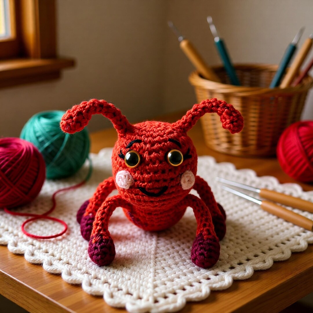 Cute Crochet Ant Pattern, Amigurumi Bug Toy Pattern, Crochet Insect ...