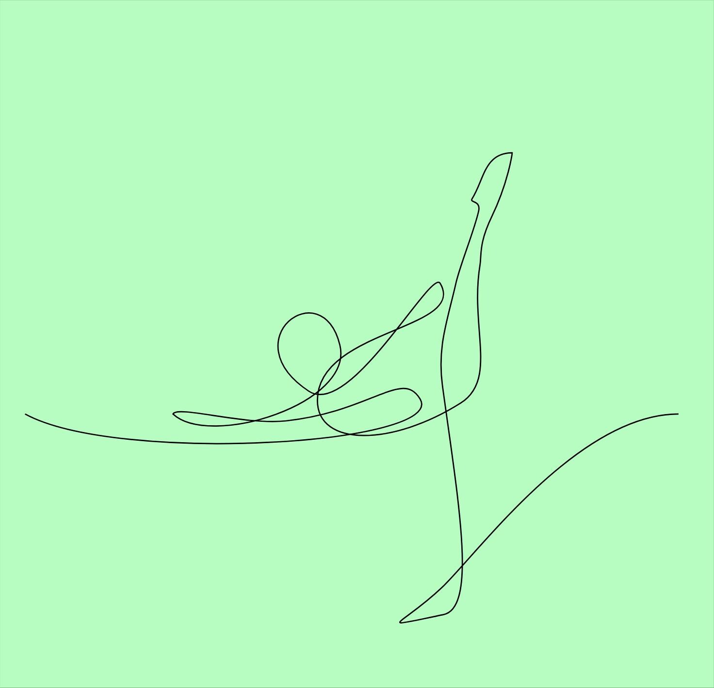 Elegant Dancer Line Art | Ballet Pose Continuous Line | Modern ...