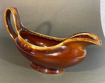 Vintage Large Hull Pottery Co. Gravy Boat 11.5" (1338)