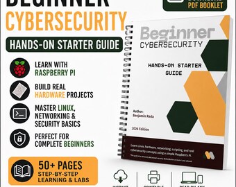 Beginner Raspberry Pi Cybersecurity Labs | Hands-On Learning Guide PDF | Step-by-Step GPIO & Network Security Projects