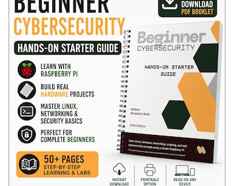 Beginner Raspberry Pi Cybersecurity Labs | Hands-On Learning Guide PDF | Step-by-Step GPIO & Network Security Projects