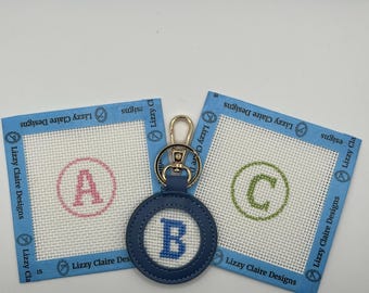 Mini "Initial" Round - 13 mesh - 4 x 4 - Needlepoint Canvas (Copy)