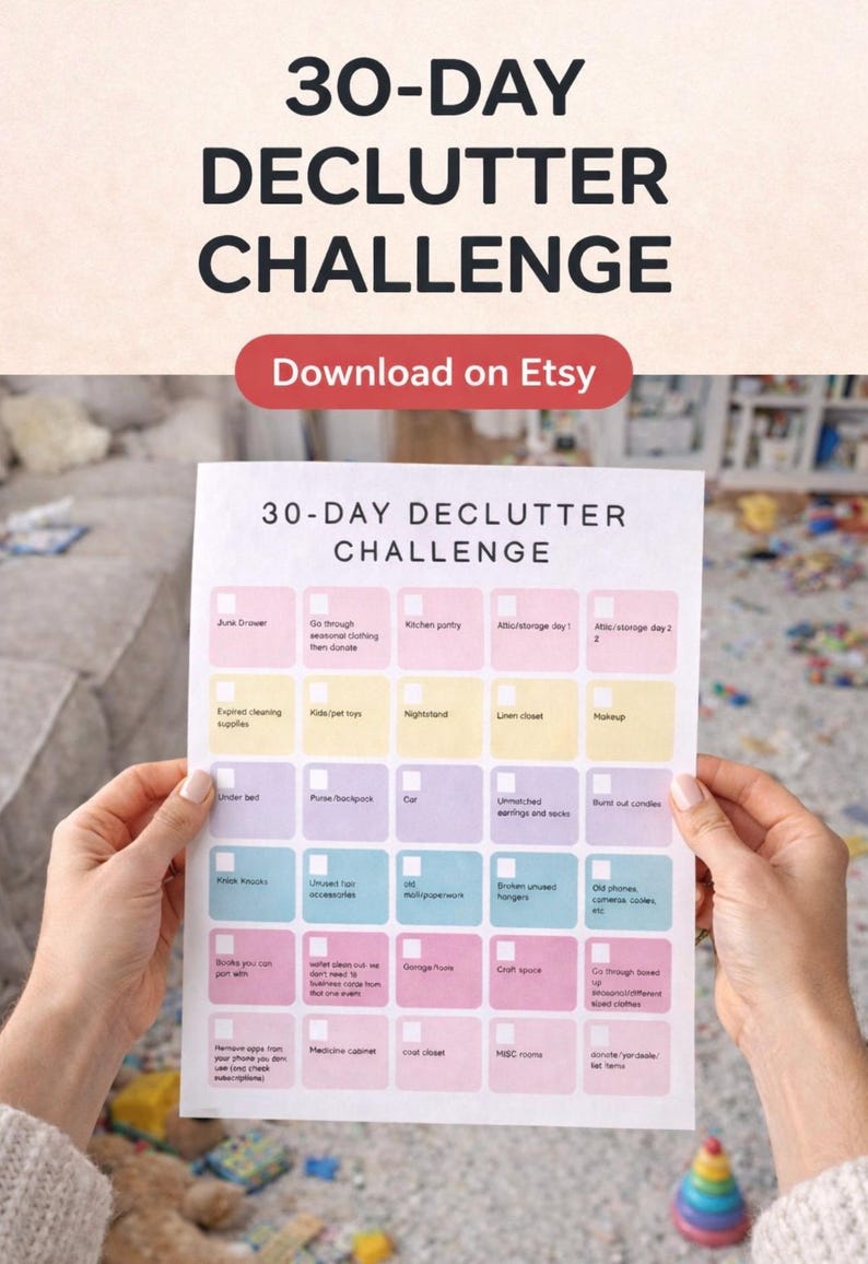 Home Cleaning Planner | 30 Day Declutter Challenge (PDF Digital ...
