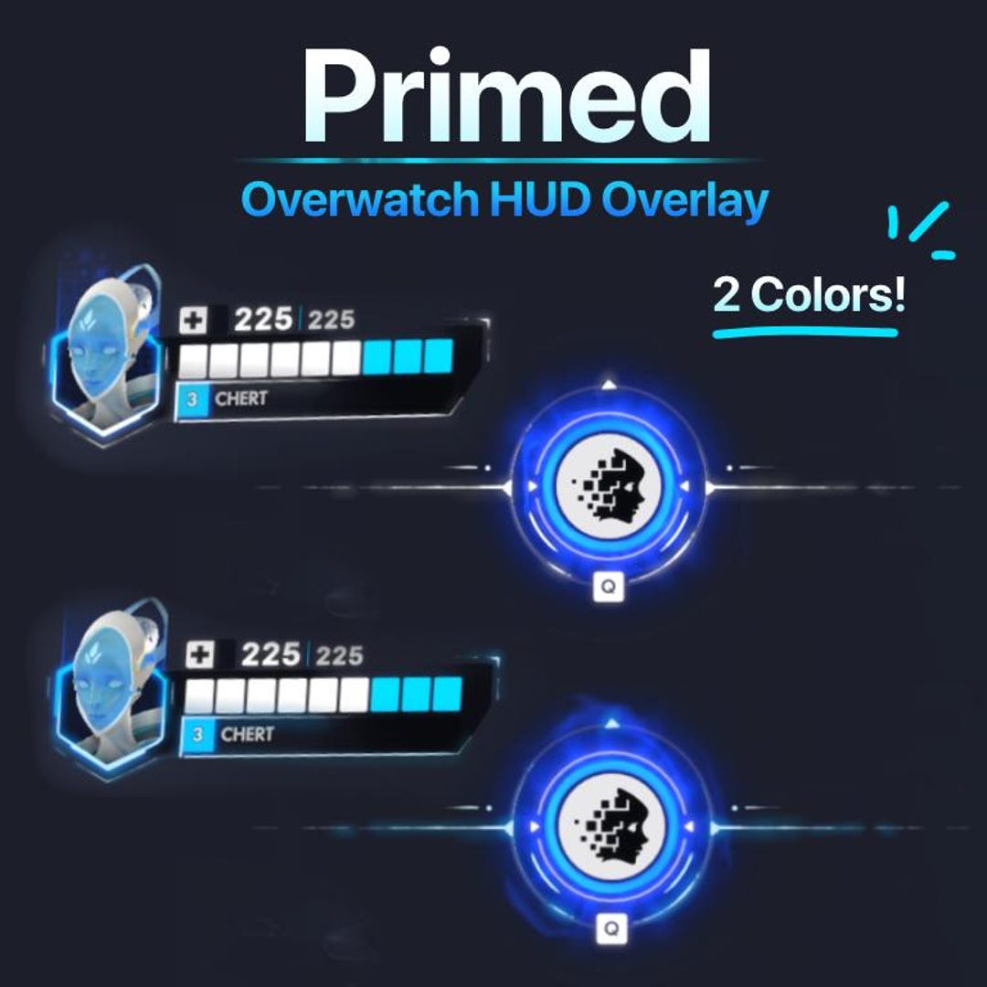 Primed Overlay for OBS and Hudsight | Cyber HUD | Healthbar and Ult | 2 ...