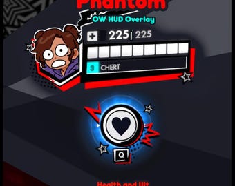 Phantom Overlay for OBS and HudSight | Overwatch HUD | Healthbar and Ult