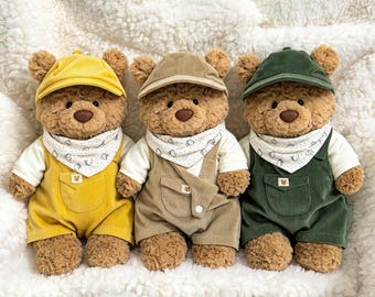 Handmade Bartholomew Bear Dungaree Set