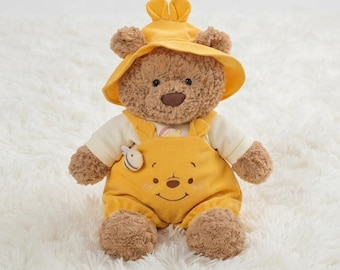Bartholomew Bear/Bashful Bunny Outfits: Yellow Overalls Set