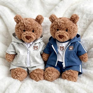 Handgemaakte sportkleding voor pluche beer en konijn, actieve kleding voor teddybeer, outfit voor knuffeldier (15-56 cm)