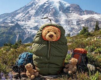 Bartholomew Bear Sleeping Bag – Camping Outdoor Adventure Outfit