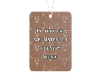 Western Country Music Car Air Freshener
