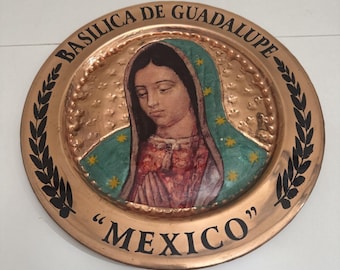 Vår Fru av Guadalupe Mässing Recuerdo de mi Visita a la Basílica Prästvälsignad