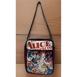 Alice in Wonderland vintage bag Up To 45" Adjustable Strap Vintage Graphic