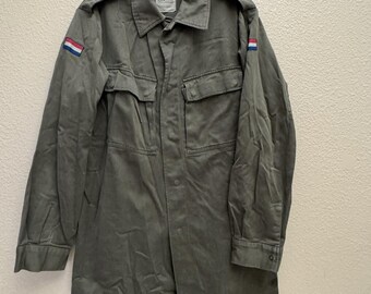 マルクヴァルト＆シュルツ 1981 ヴィンテージ オランダ軍ジャケット オランダ グリーン Lサイズ