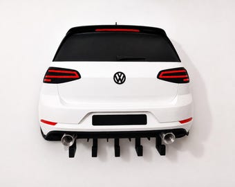 Golf 7 GTI Schlüsselanhänger | Wandmontierter Autoschlüsselhalter | Volkswagen Golf Dekoration | Geschenk für Autoliebhaber | Garagenwanddekoration