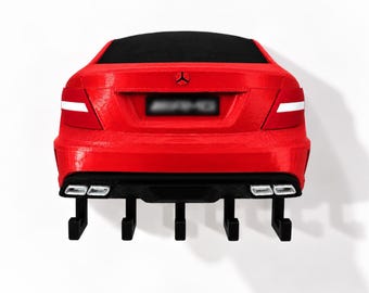 Soporte para llaves Mercedes C63 AMG / Colgador de llaves de coche / Soporte de pared para llaves / Regalo AMG / Decoración Mercedes Benz / Regalo para entusiastas de los coches