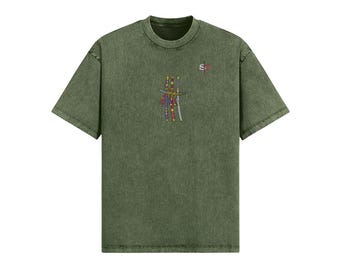 Zoro Snow Wash Heavyweight Oversized T-Shirt - 285 GSM Duplicate