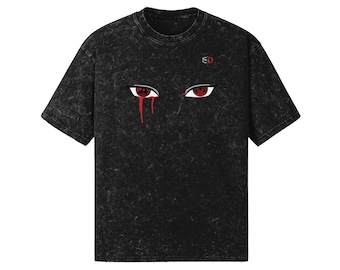Itachi Snow Wash Heavyweight Oversized T-Shirt - 260 GSM