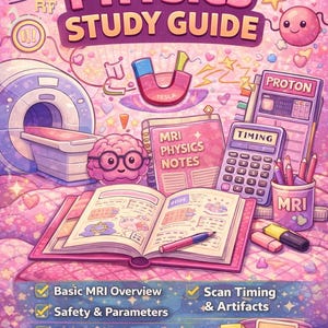 ARRT MRI Physics Study Guide | Concepts, Tips, Equations 2026 (Digital Download)