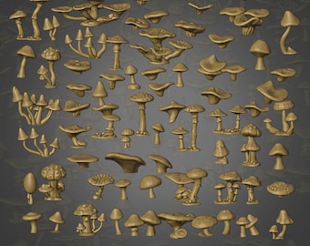 Basing Bits – Mushrooms – 81 Piece Pack