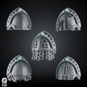 Schulterpanzer für Ewige Kreuzritter – Set 6 – 10 Stück