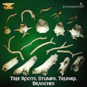 Basing Bits – Tree Roots, Stumps, Trunks, Branches - 20 Pack