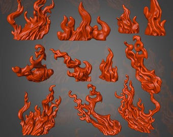 Basing Bits – Flame – 11 Piece Pack
