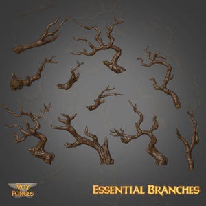 Basing Bits – Branches – 10 Piece Pack | 10 Unique Designs |