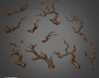 Basing Bits – Branches – 10 Piece Pack | 10 Unique Designs |