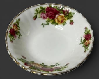 Royal Albert Old Country Roses Cream Soup Bowl Saucer | 5.5” Replacement Deep Underplate Dish | Fine Bone China 2003 REG ENGLAND