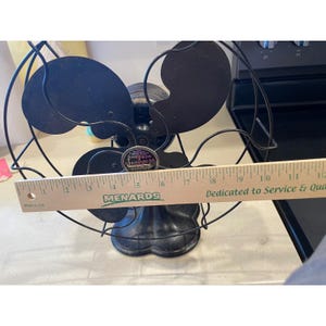 Antique Emerson Seabreeze Electric Fan 13" Black Industrial Art Deco WORKING! image 12