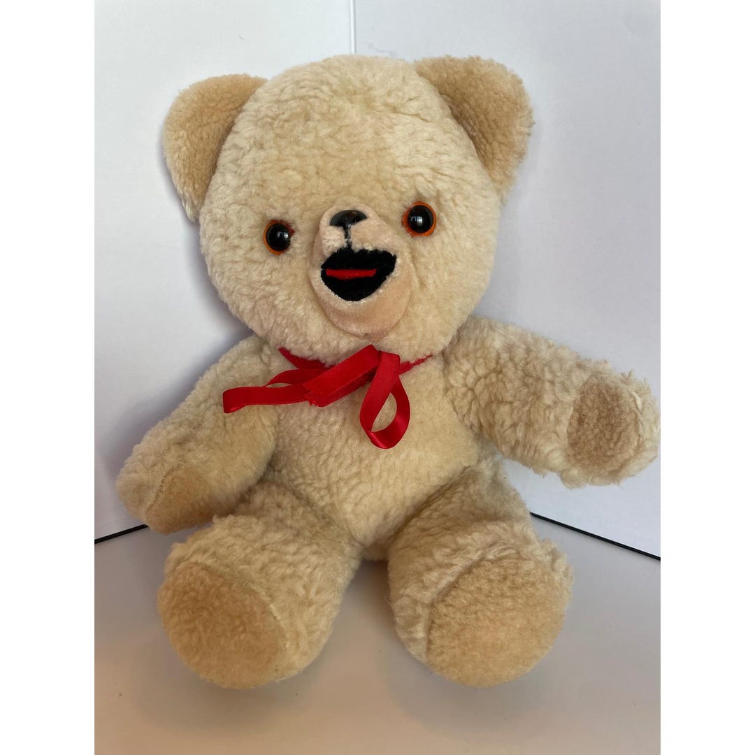 Vintage 1986 Russ Snuggle Bear Plush Stuffed Animal Lever Brothers ...