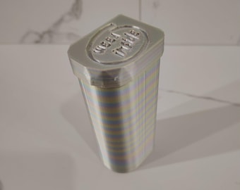 Stash Jar with lighter and hand rolled compartments