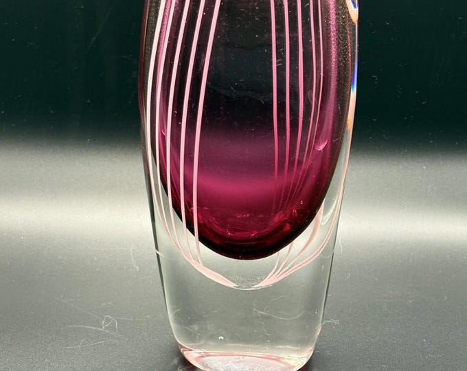 Vicke Lindstrand Zebra Vase/ Kosta Boda