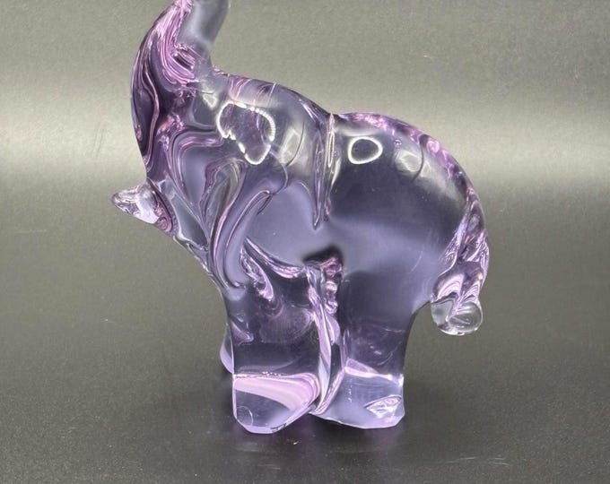 Neodymium Glass Elephant Made In Sweden