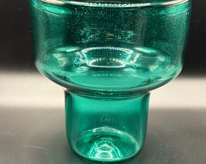 Blenko sea green vase