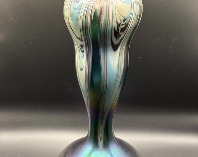 Rindskopf 13” Pulled Feather Vase