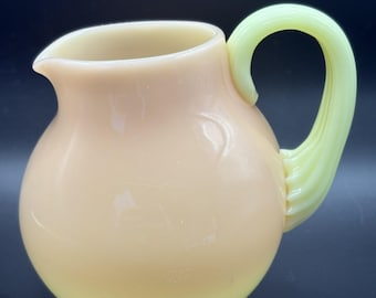 Burmese art glass creamer