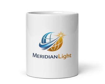 Taza blanca brillante