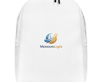 Mochila de poliéster resistente al agua: estilo minimalista, con bolsillo para portátil.