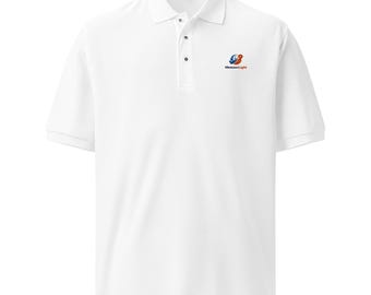 Polo bordado para hombre: corte holgado, tejido transpirable