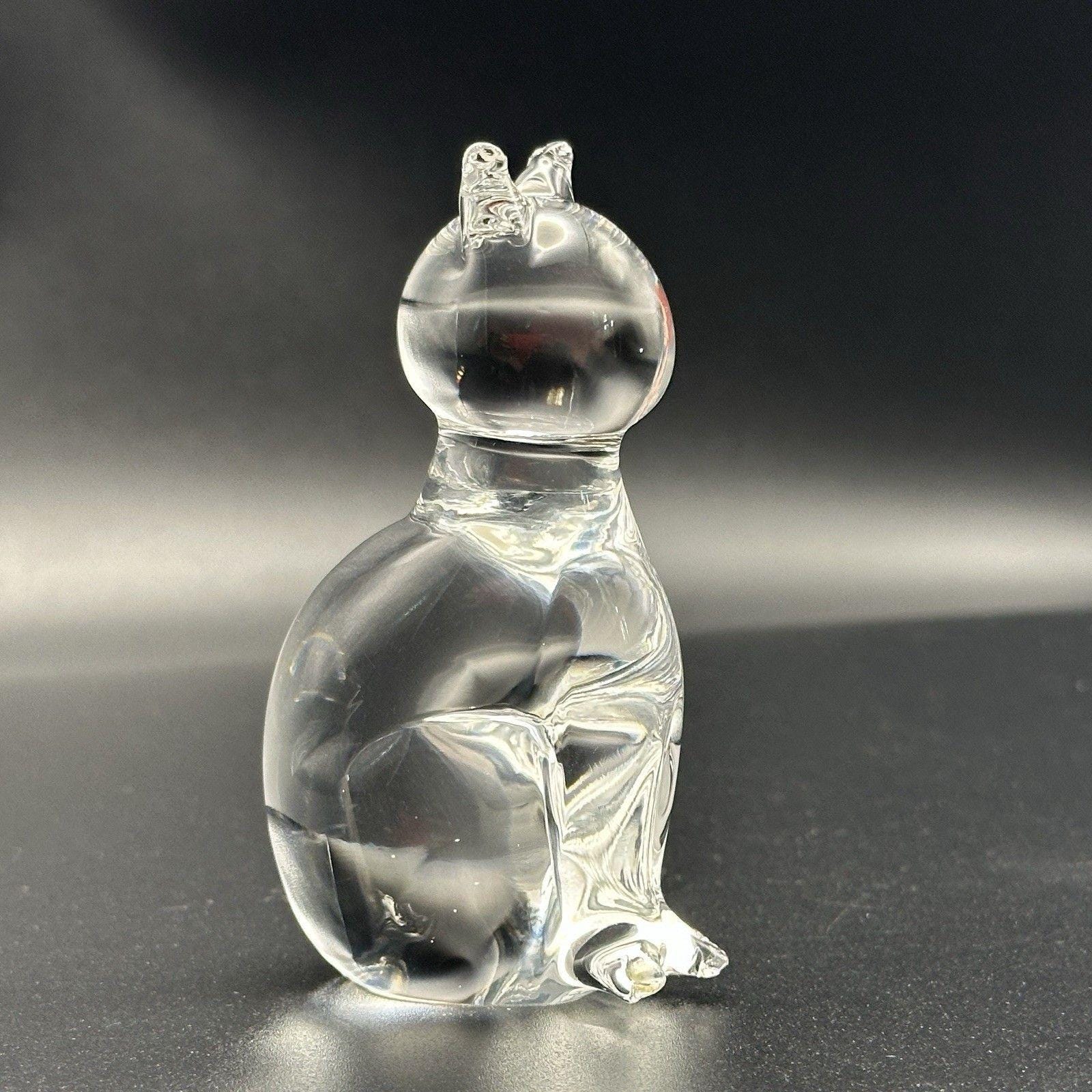 (美品)Murano glass ムラーノガラス　猫の置物職人サイン入り(底) Murano Glass Cats - Etsy