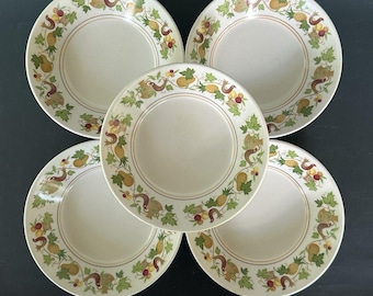 Juego de 5 cuencos para bayas Noritake Homecoming de 5 5/8 pulgadas, fabricados en Japón.
