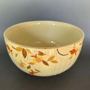 Herbata VTG Hall Jewel Tea Autumn Leaf Mary Dunbar 9 Big Mixing Bowl Farmhouse MCM