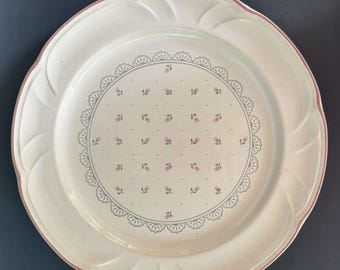 Platos llanos vintage victorianos japoneses de 26 cm (10,25 pulgadas), juego de 2, diseño floral estilo cottagecore.