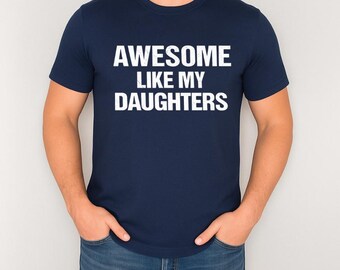 Impressionnant personnalisé comme ma fille fils frère cousins soeur maman papa chemise tendance, cadeau personnalisé fête des pères, cadeau pour lui elle