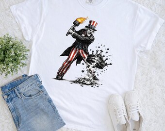 No Kings Shirt, Statue of Liberty, Uncle Sam, Democracy Tee, Anti Trump  Fascism, Anti-Trump, Protest Shirt Liberal Tshirt, Democrat Justice