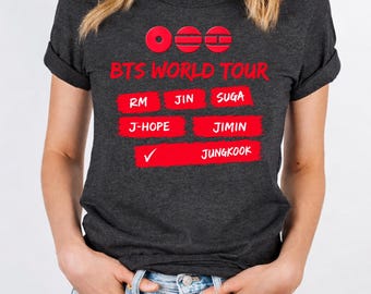 Camiseta Patchwork del Concierto 2026 de la Gira Mundial de BTS, Regalo para Fans del Ejército, Camiseta del Regreso de Bangtan, Merchandising, Camiseta Kpop del Ejército, Arirang para Fans del Kpop