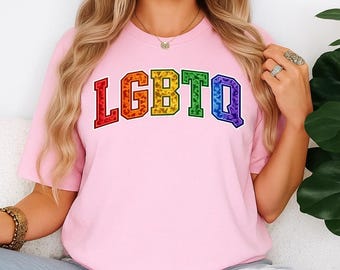 LGBTQ Pride Shirt, Rainbow Equality Tee, Gay Rights Shirt, Queer Gift Tee, Lesbian Support Shirt, Pride Month Tshirt, Inclusive Ally Joy Tee